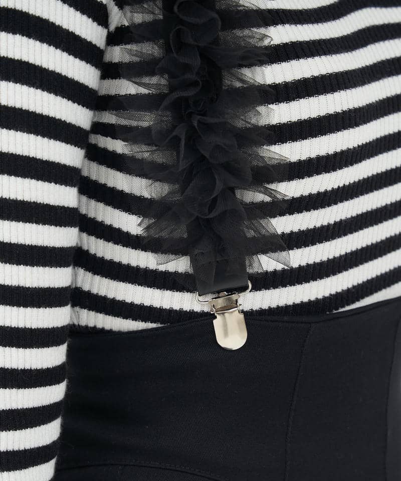 チュールサスペンダー 詳細画像 ブラック 5