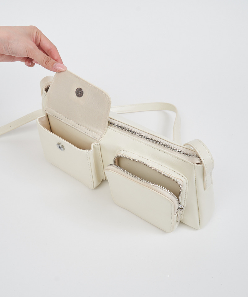マルチポケットショルダーBAG 詳細画像 オフホワイト 4
