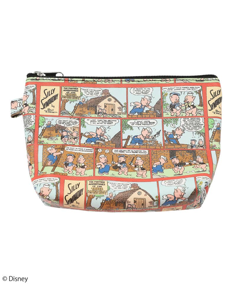 【Disney】三匹の子ぶた/ポーチ(PONEYCOMB TOKYO) 詳細画像 ベージュ系 1