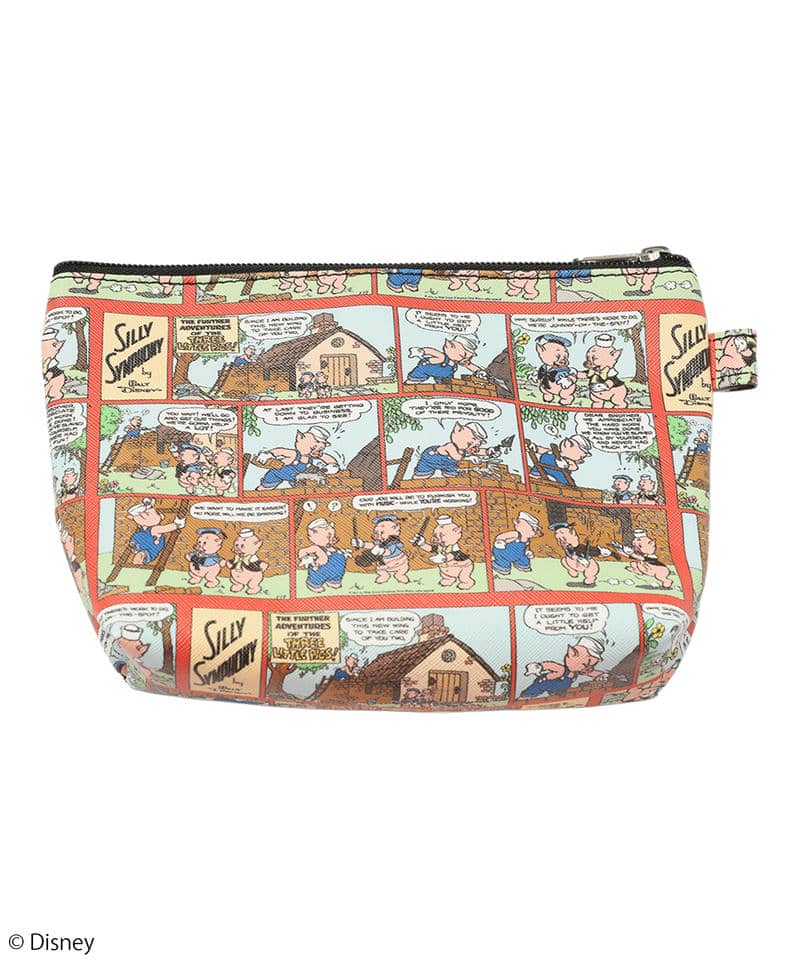 【Disney】三匹の子ぶた/ポーチ(PONEYCOMB TOKYO) 詳細画像 ベージュ系 2