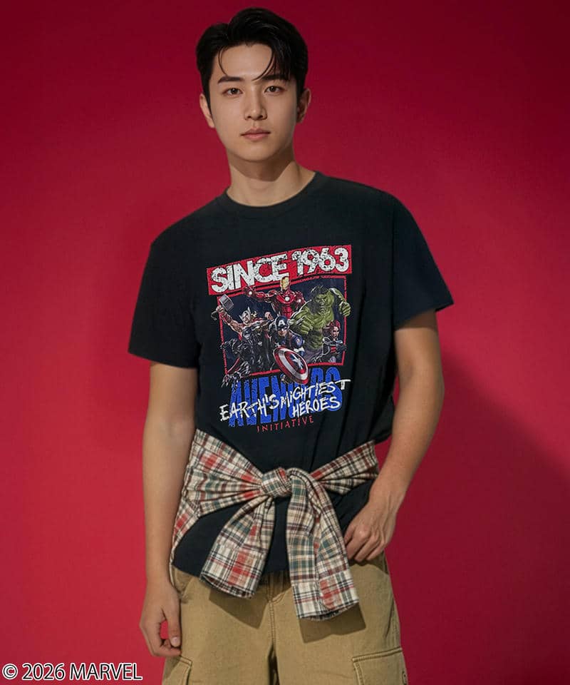 【MARVEL】アベンジャーズ/3Dアート/Tシャツ(PONEYCOMB TOKYO) 詳細画像 ブラック 3