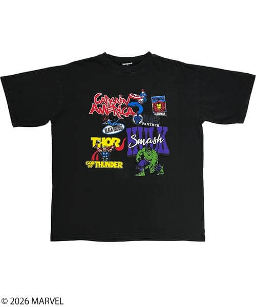 【MARVEL】アベンジャーズ/コミックアート/Tシャツ(PONEYCOMB TOKYO) 詳細画像