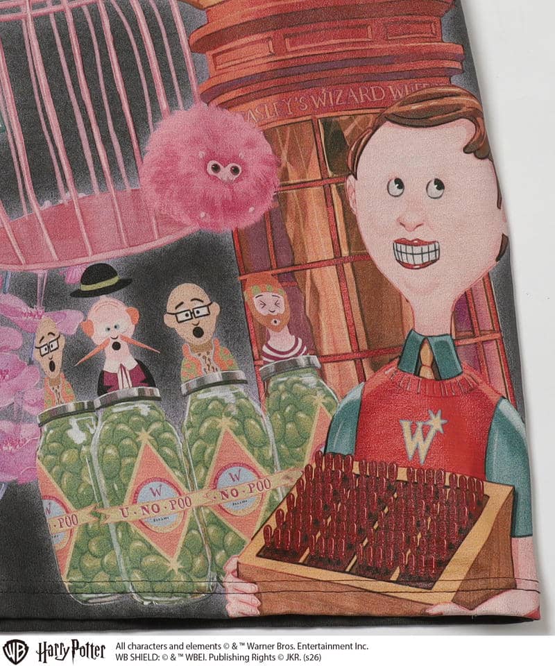 【Harry Potter】ウィーズリー・ウィザード・ウィーズ/Tシャツ(PONEYCOMB TOKYO) 詳細画像 ブラック 2