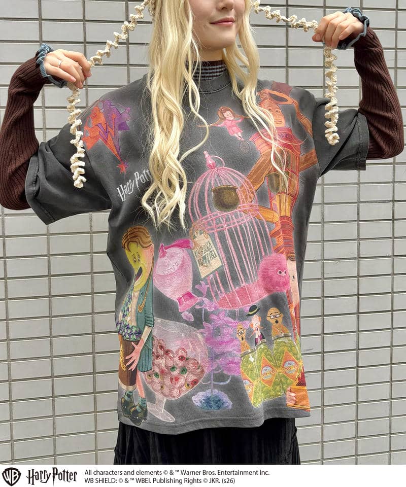 【Harry Potter】ウィーズリー・ウィザード・ウィーズ/Tシャツ(PONEYCOMB TOKYO) 詳細画像 ブラック 3