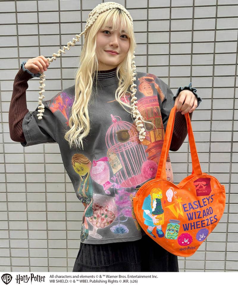 【Harry Potter】ウィーズリー・ウィザード・ウィーズ/Tシャツ(PONEYCOMB TOKYO) 詳細画像 ブラック 4