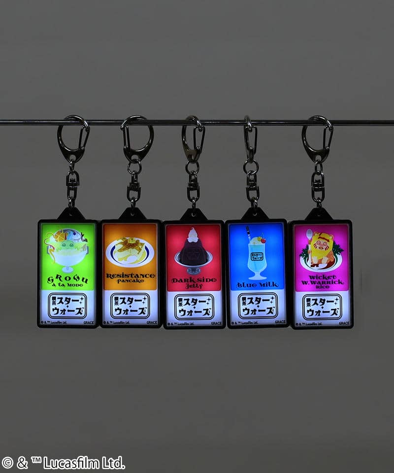 【STAR WARS】喫茶デザイン/LEDライト/ブラインドキーホルダー(PONEYCOMB TOKYO) 詳細画像 ブラック 2