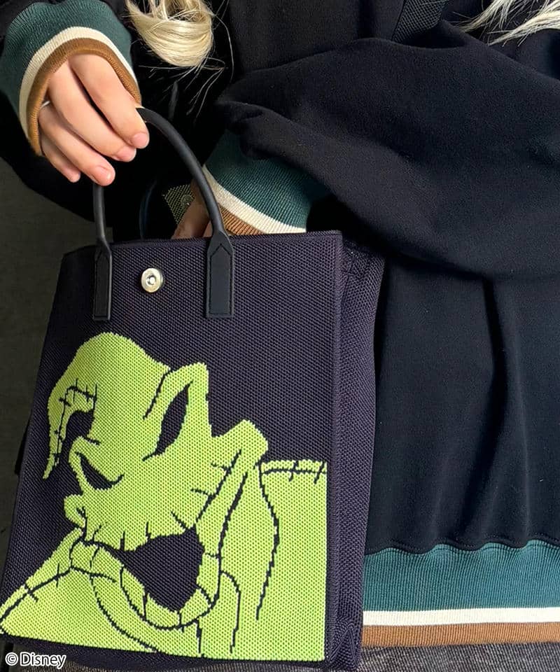 【Disney】ナイトメアー・ビフォア・クリスマス/ウギー・ブギー/ニットバッグ(PONEYCOMB TOKYO) 詳細画像 パープル 6