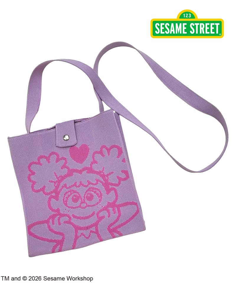 【SESAME STREET】アビー/ニットバッグ(PONEYCOMB TOKYO) 詳細画像 パープル系 1