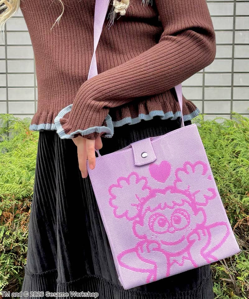 【SESAME STREET】アビー/ニットバッグ(PONEYCOMB TOKYO) 詳細画像 パープル系 7