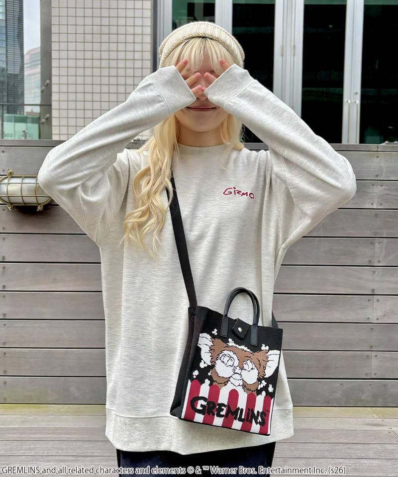 【GREMLINS】グレムリン/ギズモ/ニットバッグ(PONEYCOMB TOKYO) 詳細画像 ブラック 6