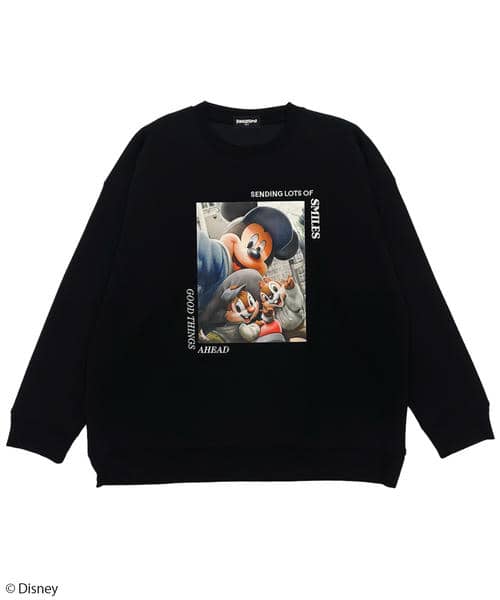 【Disney】ミッキー＆チップ＆デール/スウェット(PONEYCOMB TOKYO) 詳細画像