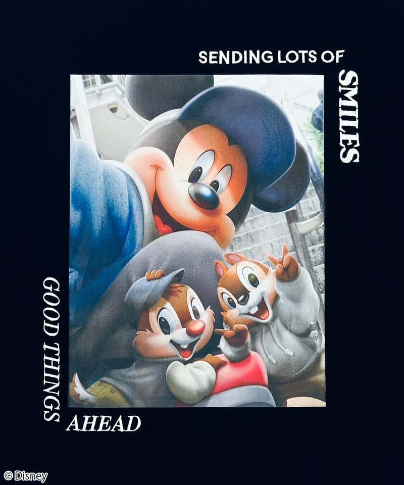 【Disney】ミッキー＆チップ＆デール/スウェット(PONEYCOMB TOKYO) 詳細画像 ブラック 2