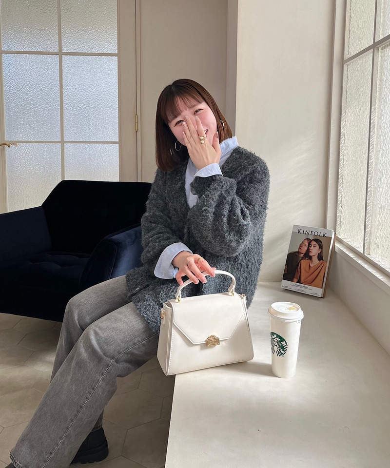 mytwilight PARIS モチーフ台形ミニバッグ 詳細画像 ホワイト 13