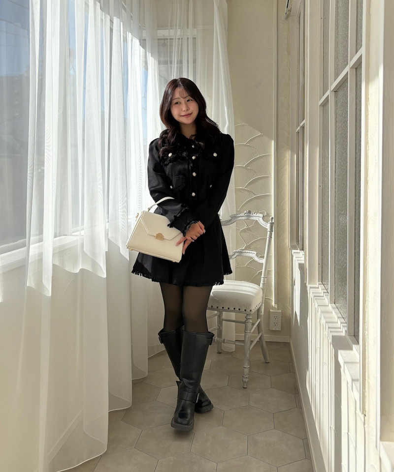 mytwilight PARIS モチーフ台形ミニバッグ 詳細画像 ホワイト 16