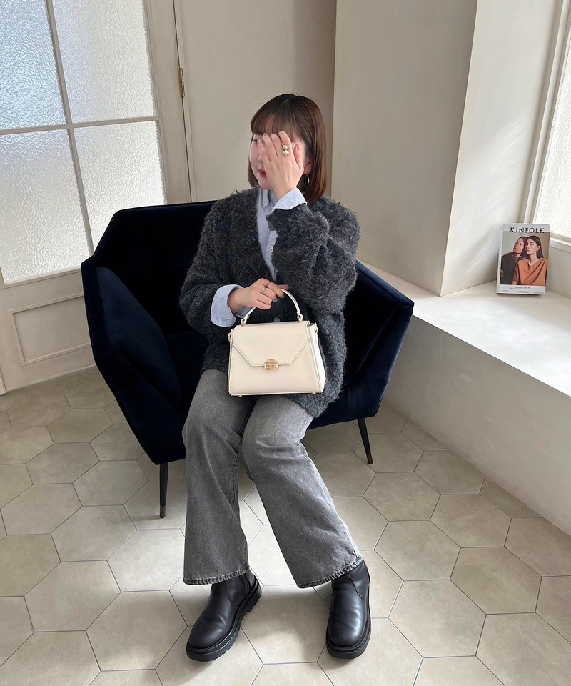 mytwilight PARIS モチーフ台形ミニバッグ 詳細画像 ホワイト 8