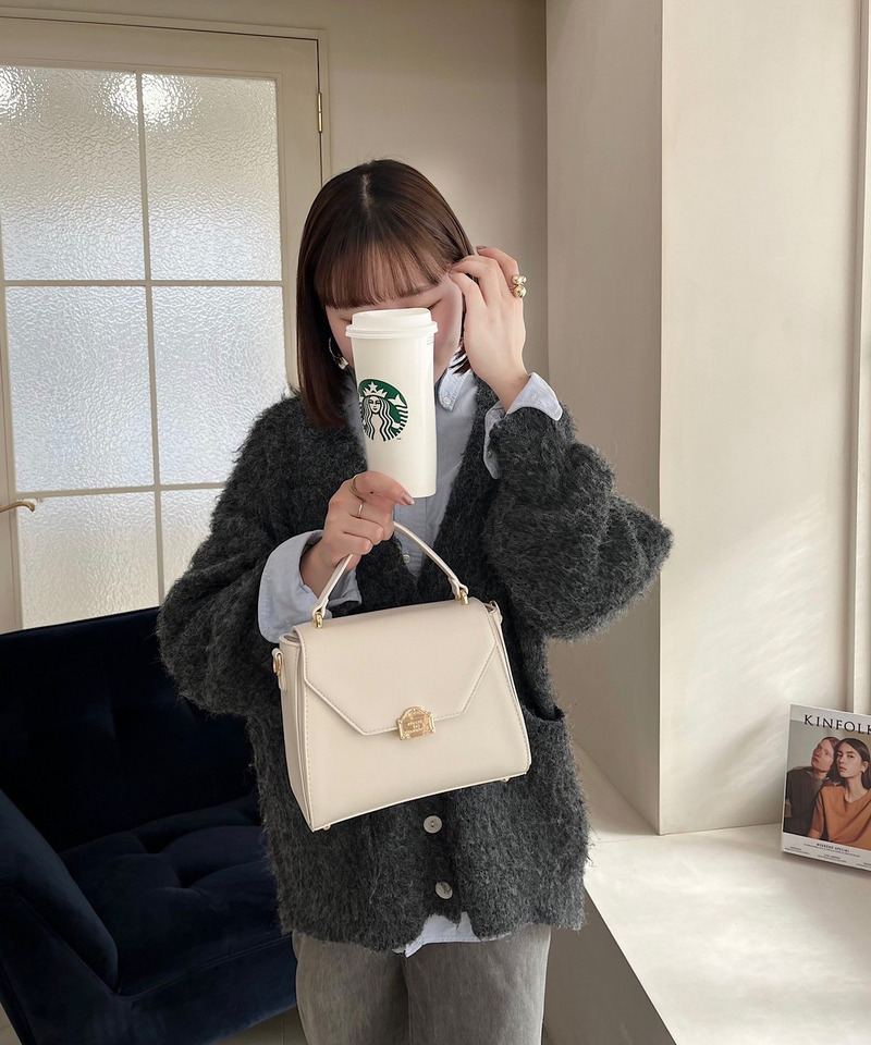 mytwilight PARIS モチーフ台形ミニバッグ 詳細画像 ホワイト 9