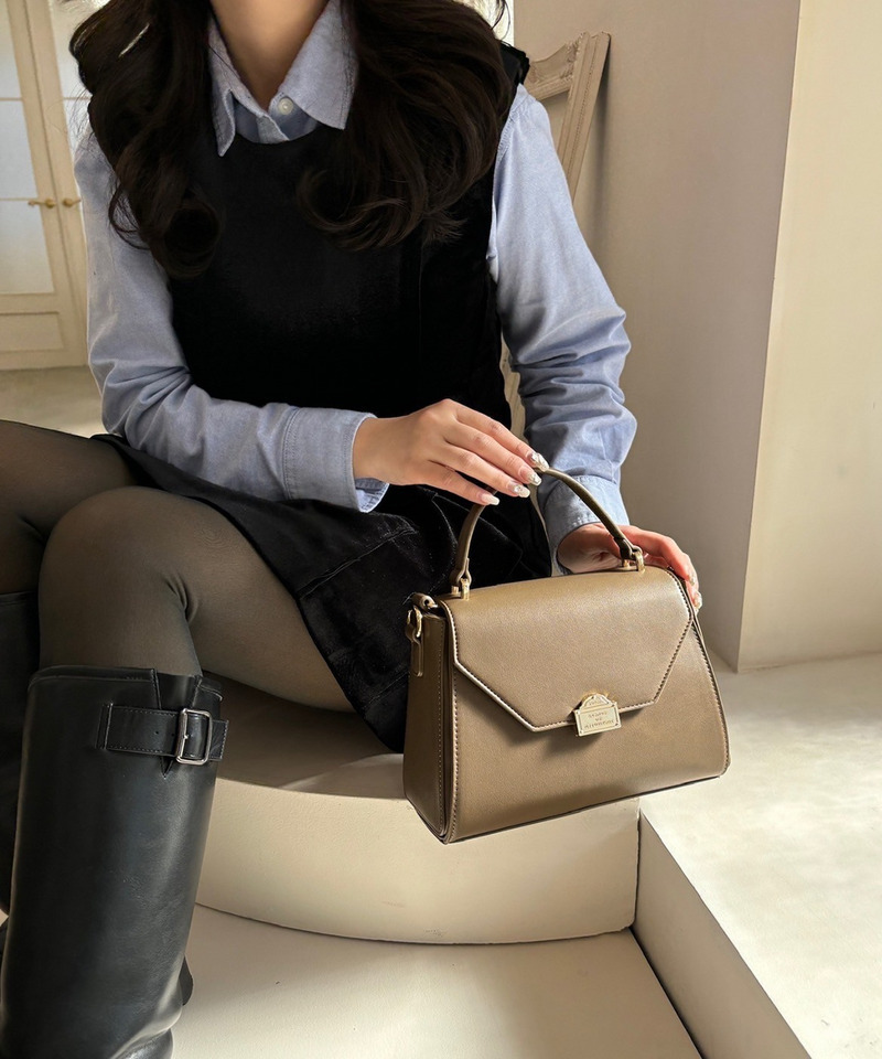 mytwilight PARIS モチーフ台形ミニバッグ 詳細画像 グレイッシュベージュ 10