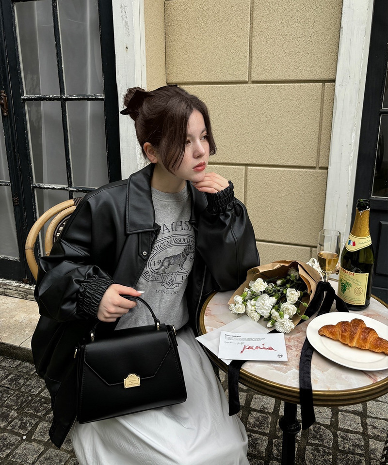 mytwilight PARIS モチーフ台形ミニバッグ 詳細画像 ブラック 10