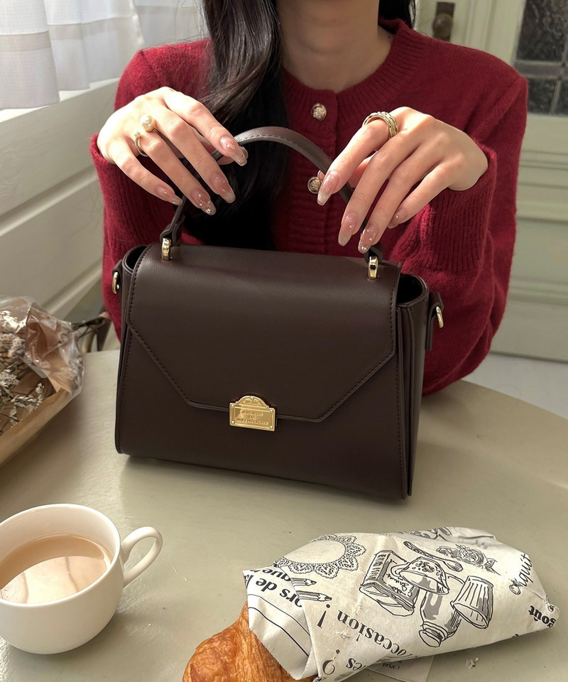 mytwilight PARIS モチーフ台形ミニバッグ 詳細画像 ダークブラウン 1