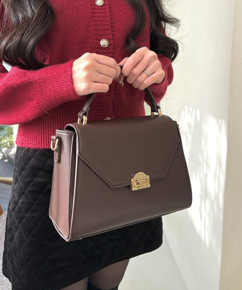 mytwilight PARIS モチーフ台形ミニバッグ 詳細画像 ダークブラウン 10