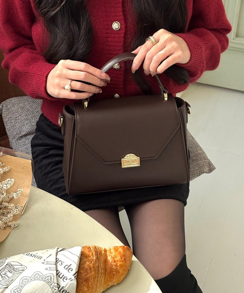 mytwilight PARIS モチーフ台形ミニバッグ 詳細画像 ダークブラウン 11