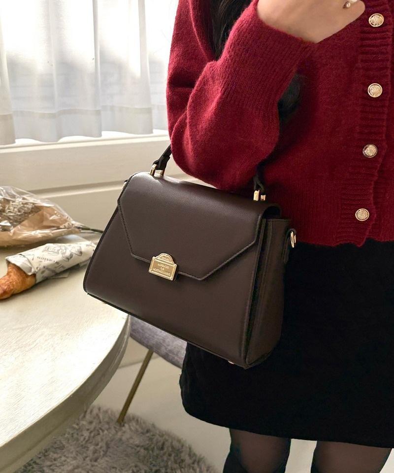 mytwilight PARIS モチーフ台形ミニバッグ 詳細画像 ダークブラウン 12