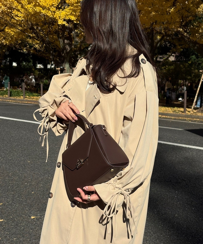 mytwilight PARIS モチーフ台形ミニバッグ 詳細画像 ダークブラウン 15