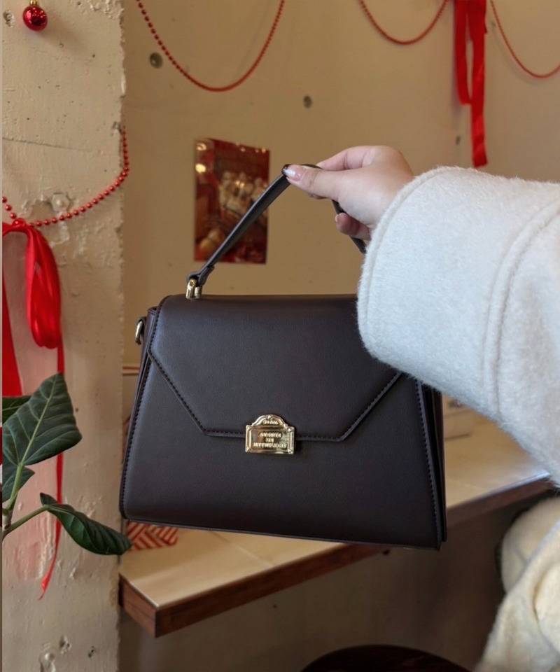 mytwilight PARIS モチーフ台形ミニバッグ 詳細画像 ダークブラウン 4