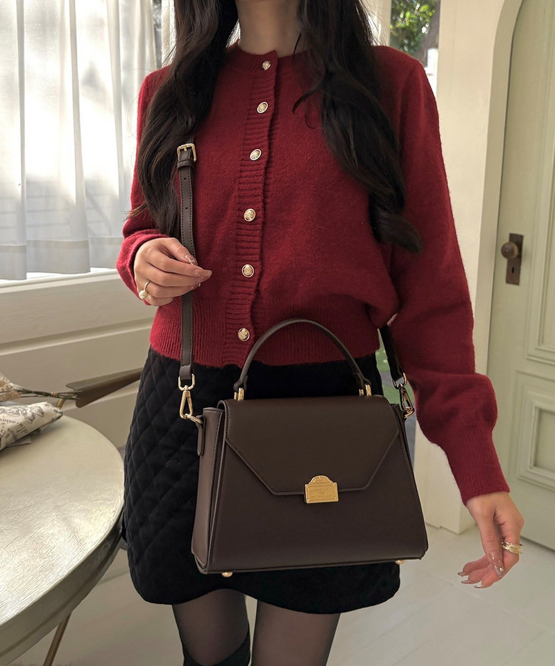 mytwilight PARIS モチーフ台形ミニバッグ 詳細画像 ダークブラウン 7