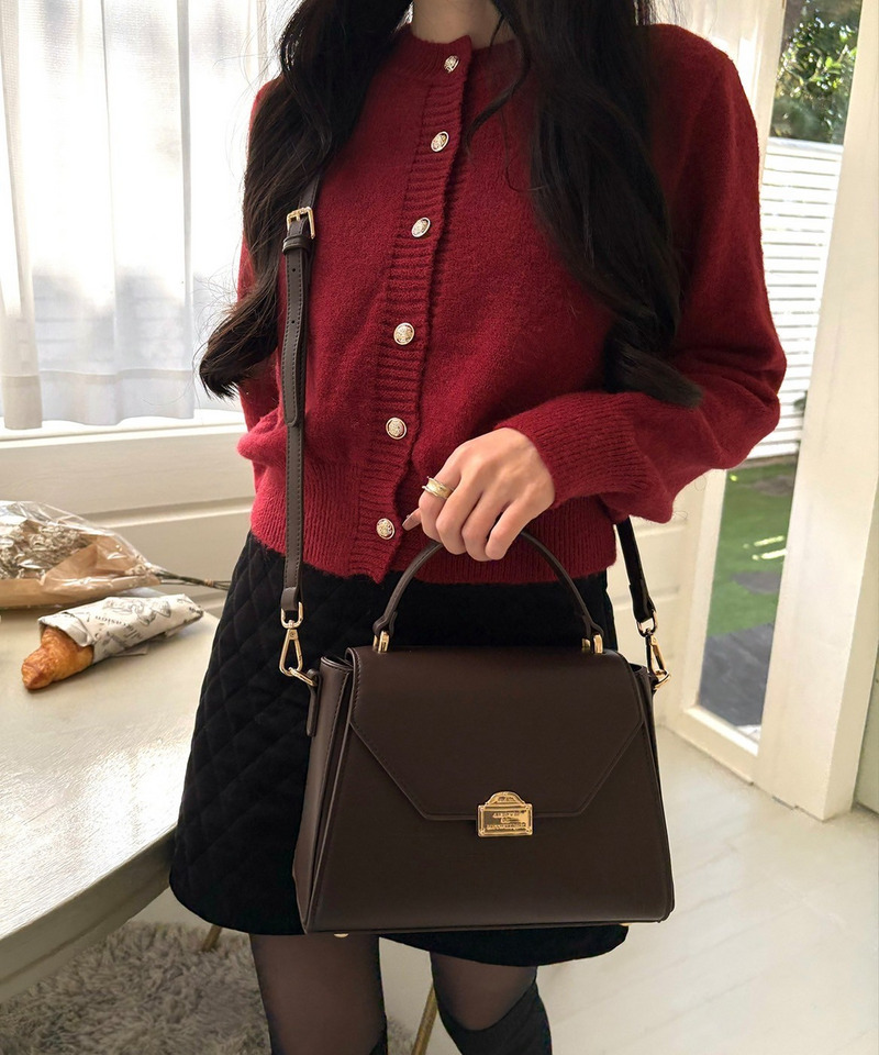 mytwilight PARIS モチーフ台形ミニバッグ 詳細画像 ダークブラウン 8