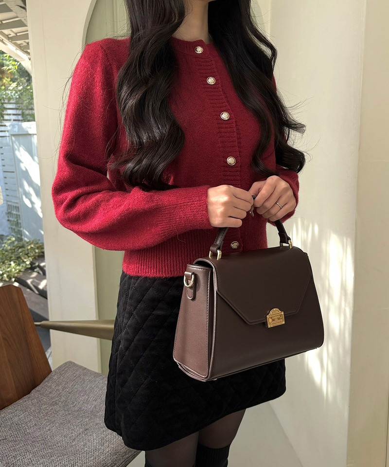 mytwilight PARIS モチーフ台形ミニバッグ 詳細画像 ダークブラウン 9