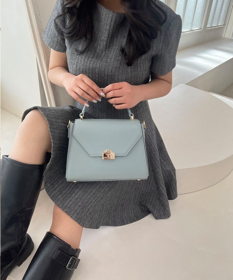 mytwilight PARIS モチーフ台形ミニバッグ 詳細画像 グレイッシュブルー 2