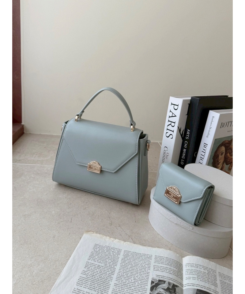 mytwilight PARIS モチーフ台形ミニバッグ 詳細画像 グレイッシュブルー 5
