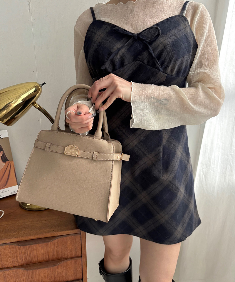 mytwilight PARISモチーフ サイドベルトバッグ 詳細画像 ベージュ 7