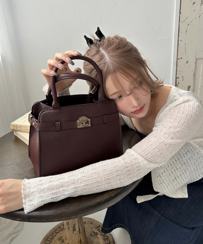 mytwilight PARISモチーフ サイドベルトバッグ 詳細画像 ボルドー 4