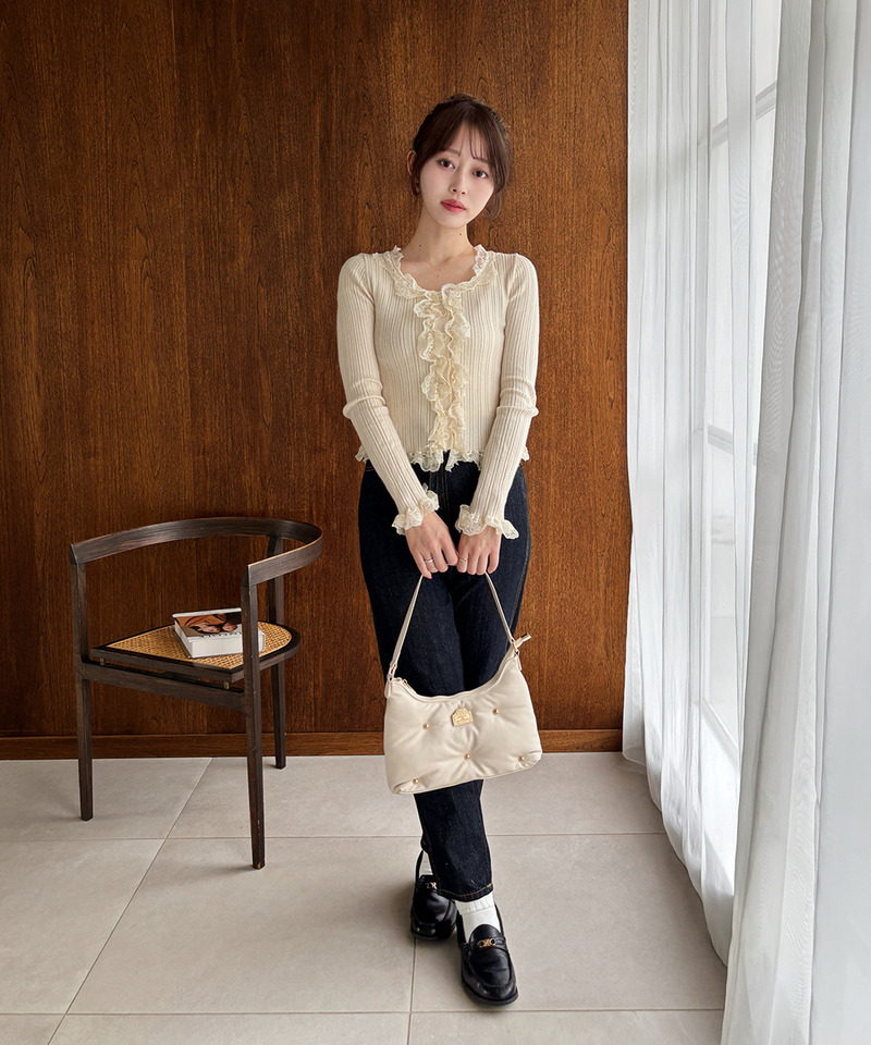 mytwilight PARISモチーフ パフィーバッグ 詳細画像 オフホワイト 11