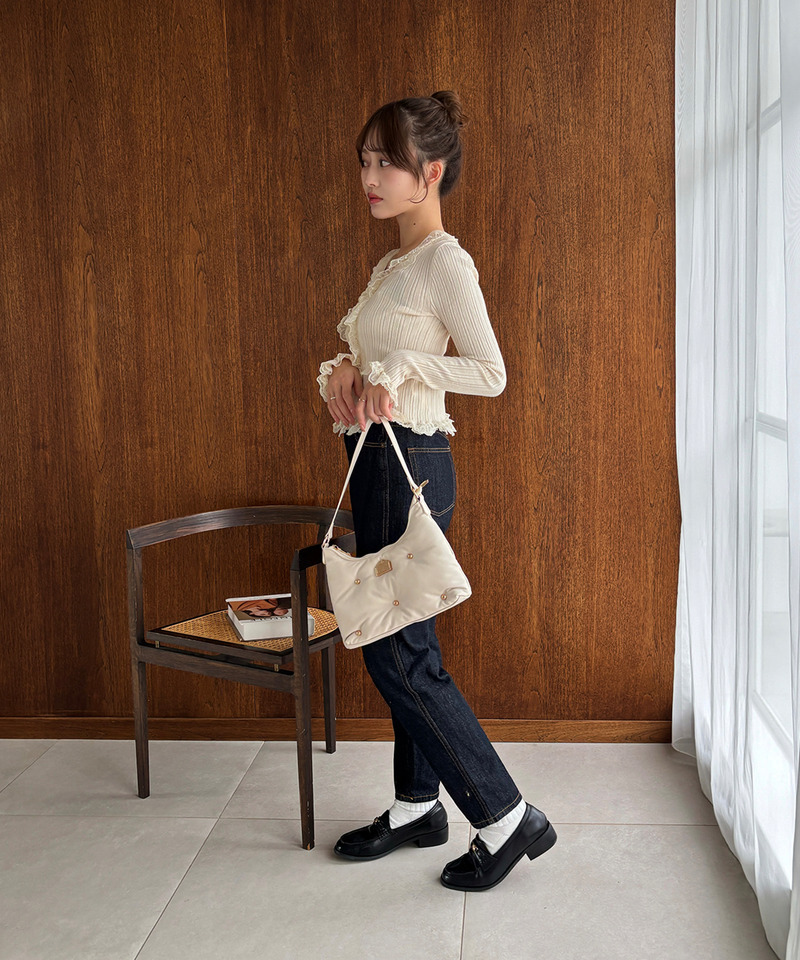 mytwilight PARISモチーフ パフィーバッグ 詳細画像 オフホワイト 13