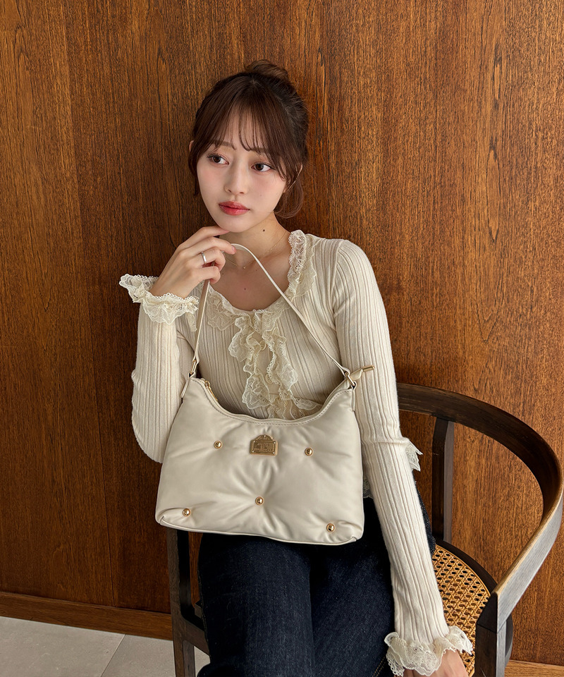 mytwilight PARISモチーフ パフィーバッグ 詳細画像 オフホワイト 4