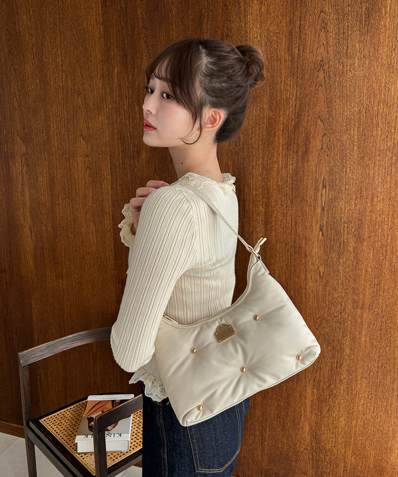 mytwilight PARISモチーフ パフィーバッグ 詳細画像 オフホワイト 5