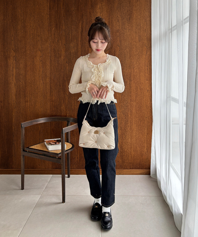 mytwilight PARISモチーフ パフィーバッグ 詳細画像 オフホワイト 7