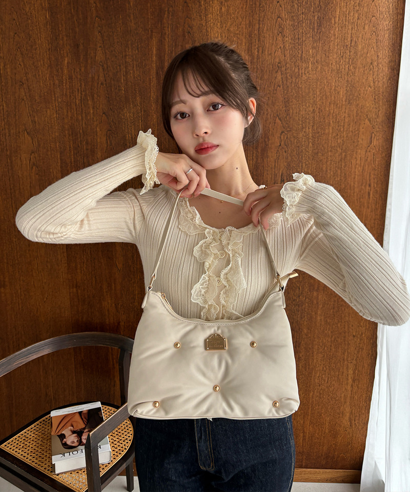 mytwilight PARISモチーフ パフィーバッグ 詳細画像 オフホワイト 9