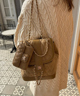 mytwilight キルティング チェーン リュック