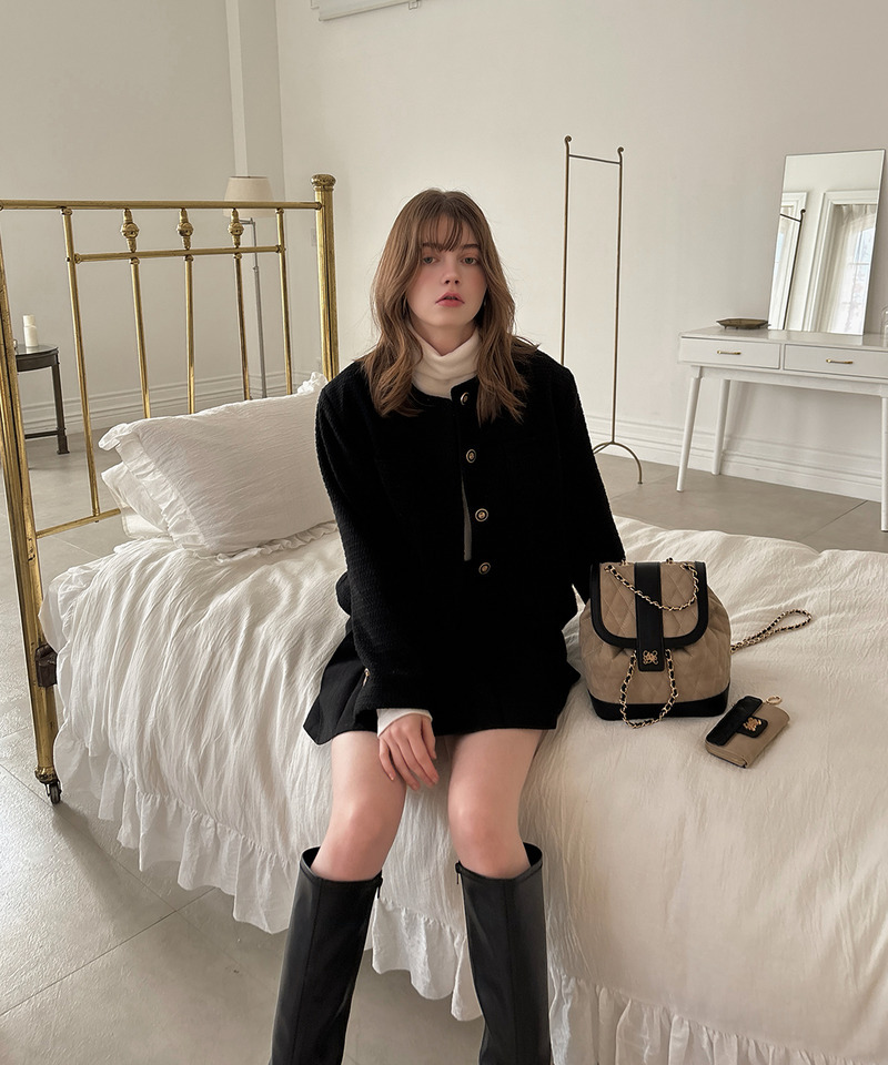 mytwilight キルティング チェーン リュック 詳細画像 ベージュ 25