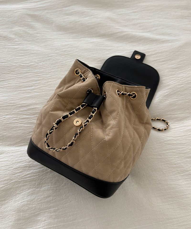 mytwilight キルティング チェーン リュック 詳細画像 キャメル 23