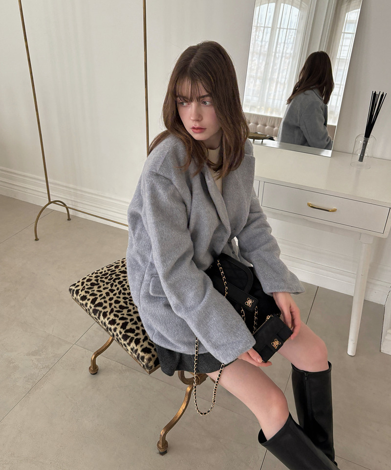 mytwilight キルティング チェーン リュック 詳細画像 ブラック 8