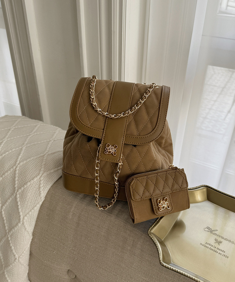 mytwilight キルティング フラグメントケース 詳細画像 キャメル 6