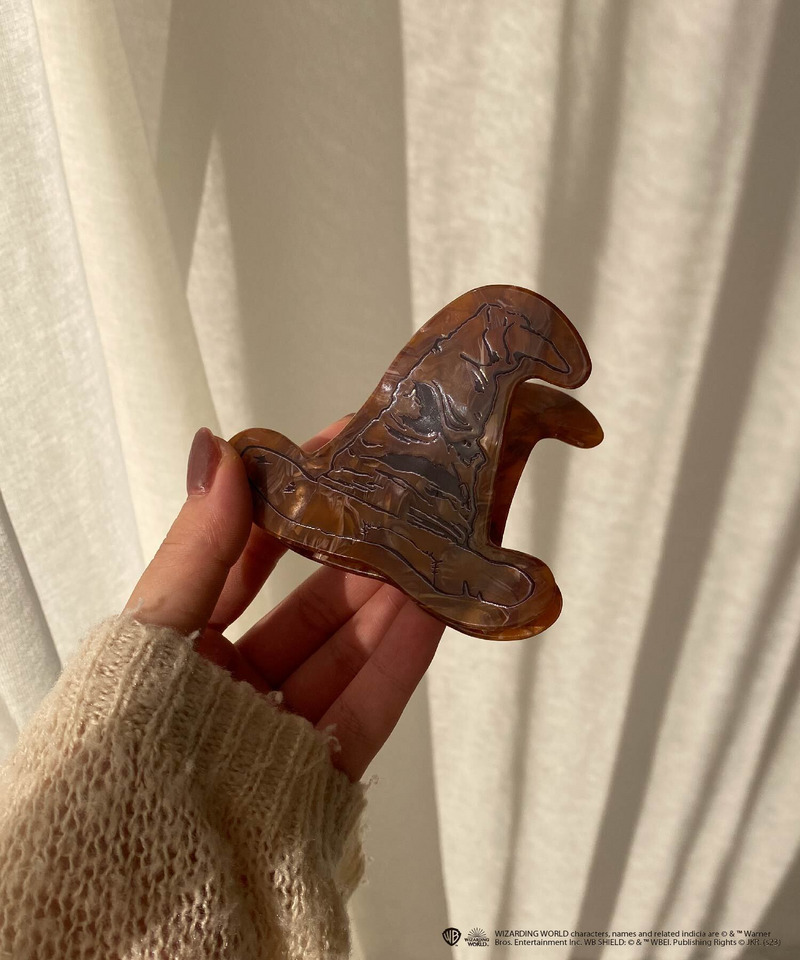 【Harry Potterコラボ】 組分け帽子モチーフ バンスヘアクリップ 詳細画像 ブラウン 13