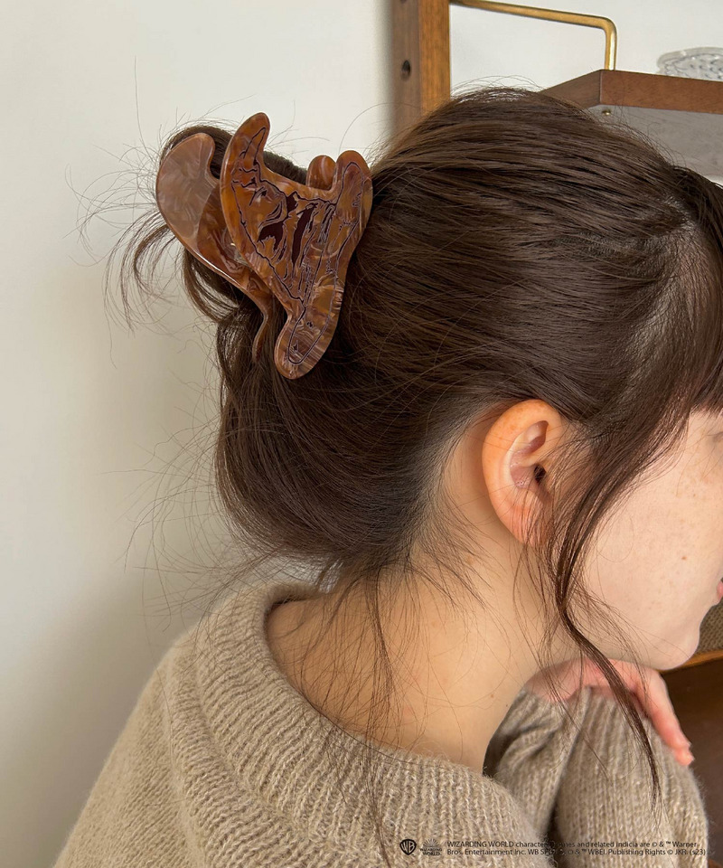 【Harry Potterコラボ】 組分け帽子モチーフ バンスヘアクリップ 詳細画像 ブラウン 9