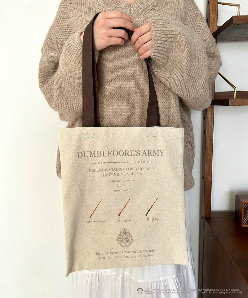 【Harry Potterコラボ】 ダンブルドア軍団 A4トートバッグ 詳細画像 ダークブラウン 13