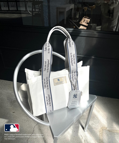 【MLB】テープロゴ キャンバストートバッグ 詳細画像